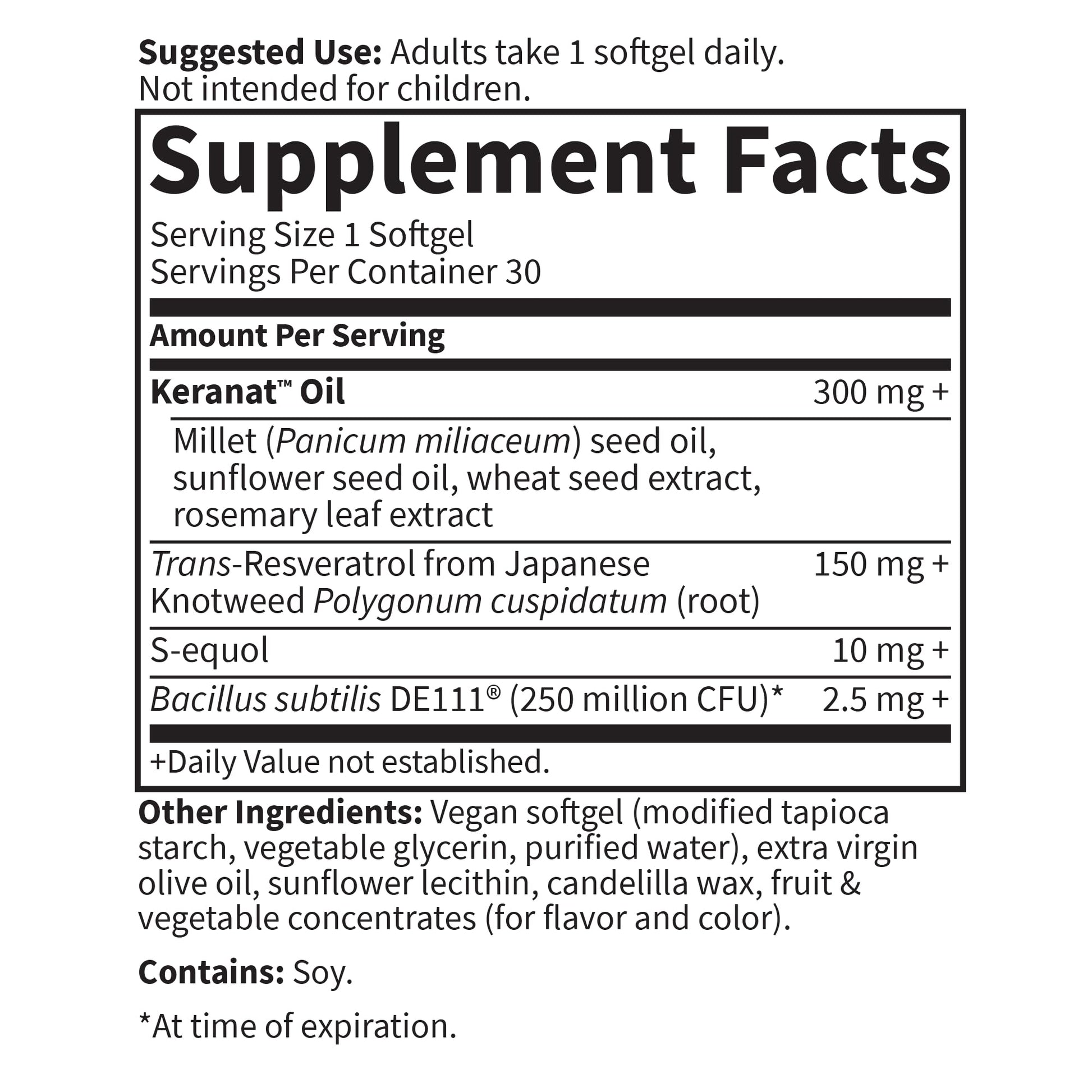 Garden of Life Herbals Menopause Supplement with S-equol & Trans-Resveratrol for Multi-Symptom Relief, Keranat for Thicker, Fuller Hair Growth – Non-GMO, Gluten-Free, Vegan, Berry Flavor, 30 Servings - Maple Wellness Supplements