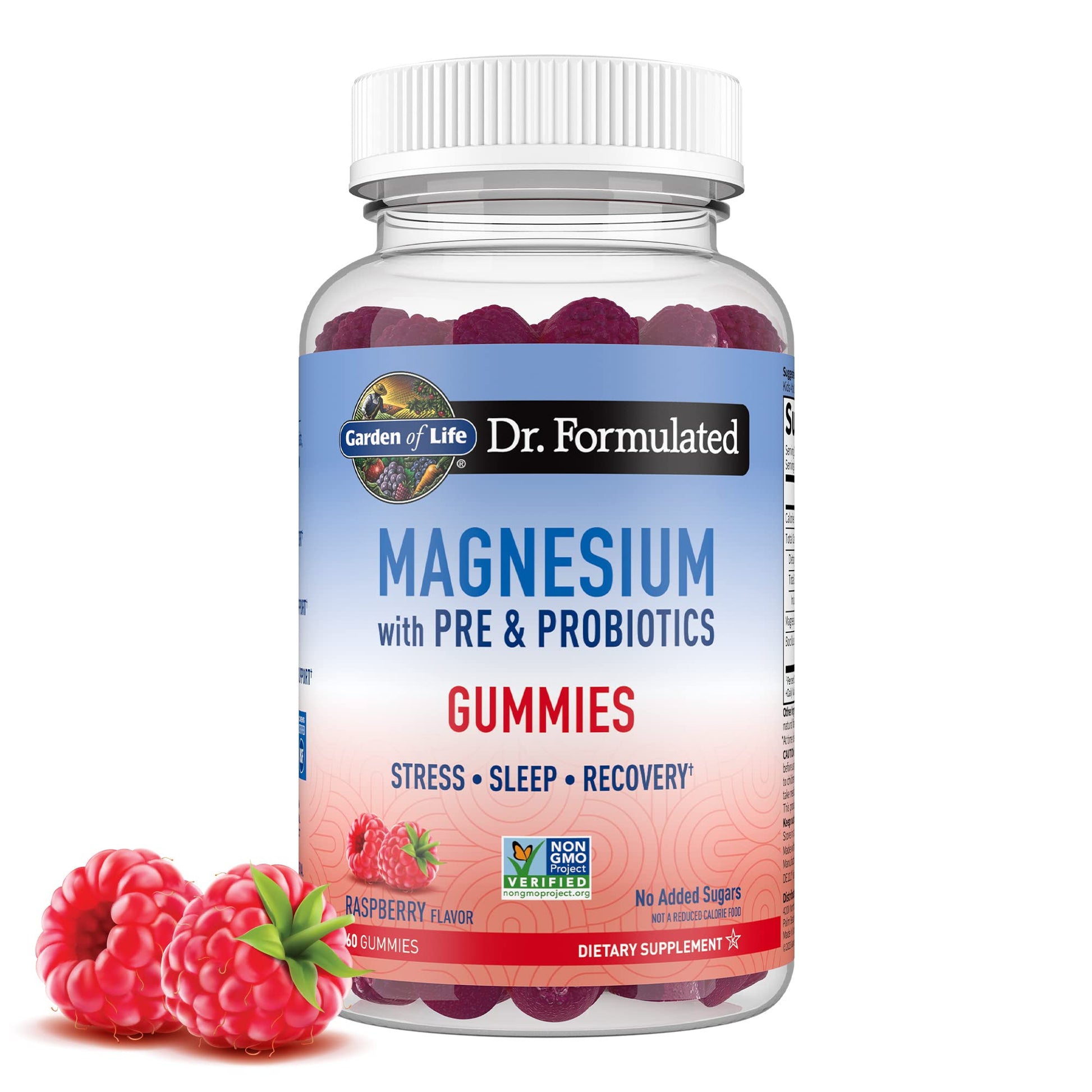 Garden of Life Magnesium Citrate Supplement Gummies with Prebiotics & Probiotics for Stress, Sleep & Recovery - Vegan, Gluten Free, Kosher, Non-GMO - Maple Wellness Supplements