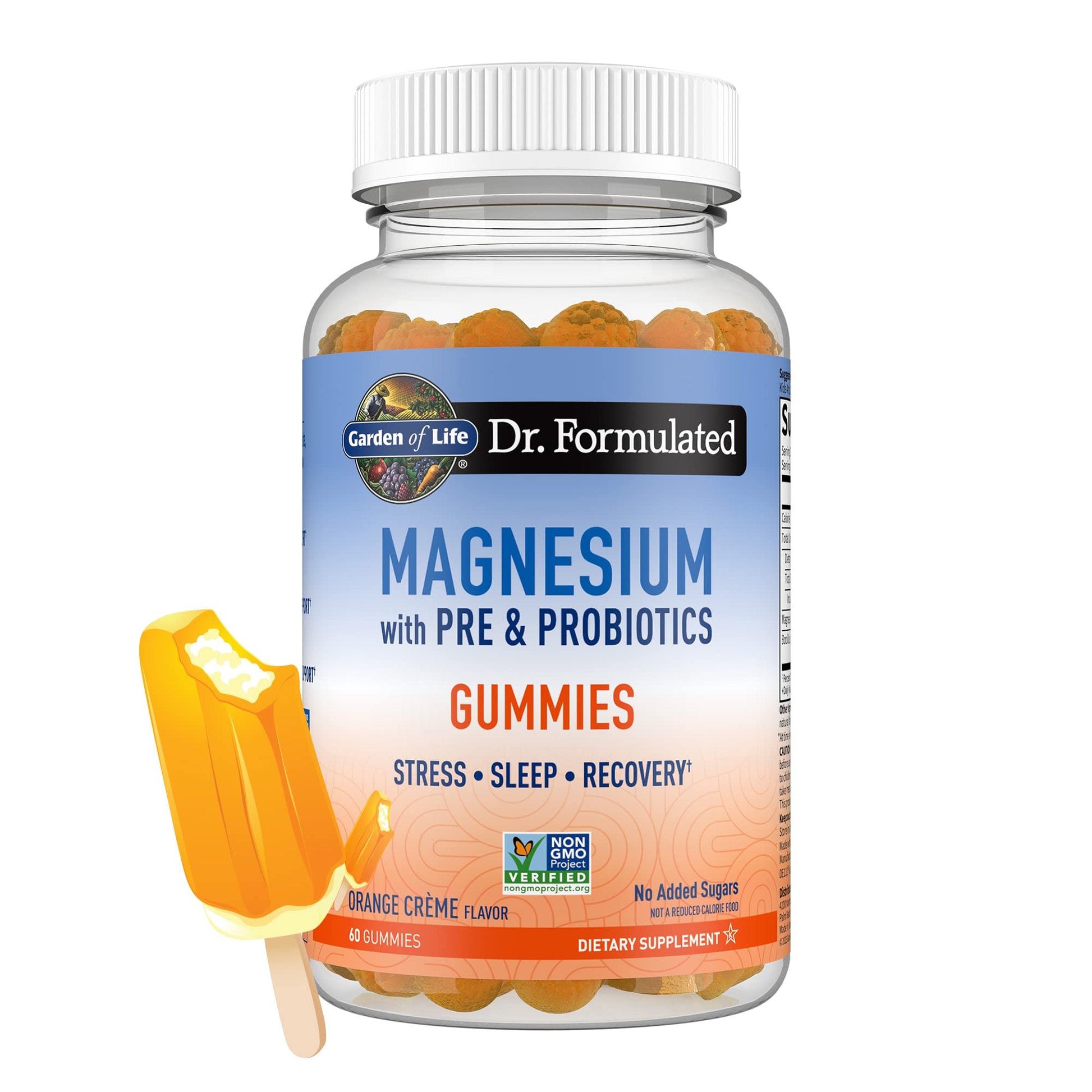 Garden of Life Magnesium Citrate Supplement Gummies with Prebiotics & Probiotics for Stress, Sleep & Recovery - Vegan, Gluten Free, Kosher, Non-GMO - Maple Wellness Supplements