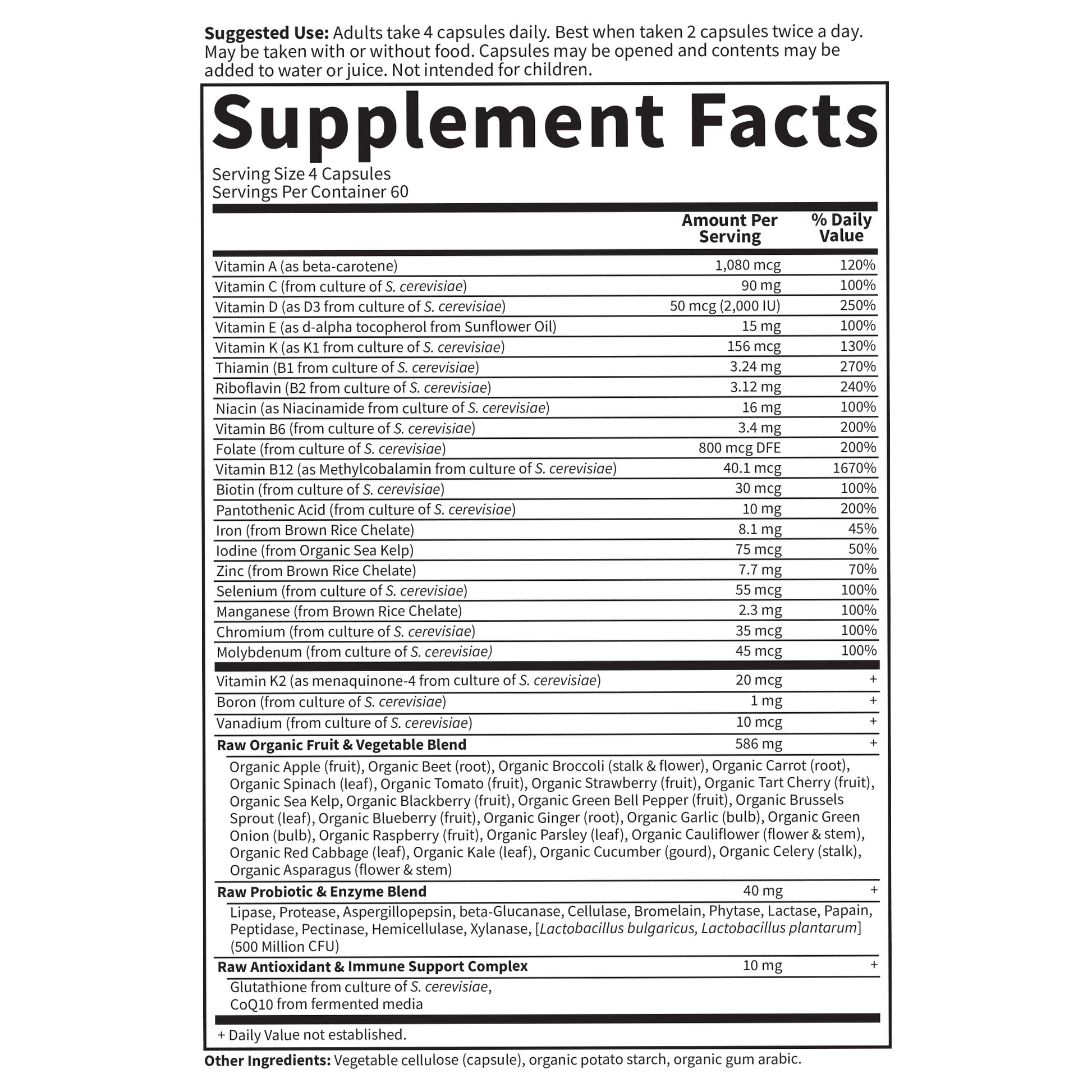 Garden of Life Multivitamin for Women, Vitamin Code Women's Multi - Whole Food Womens Multi Vitamins, Iron, Folate not Folic Acid, Vitamin A and Probiotics - Maple Wellness Supplements