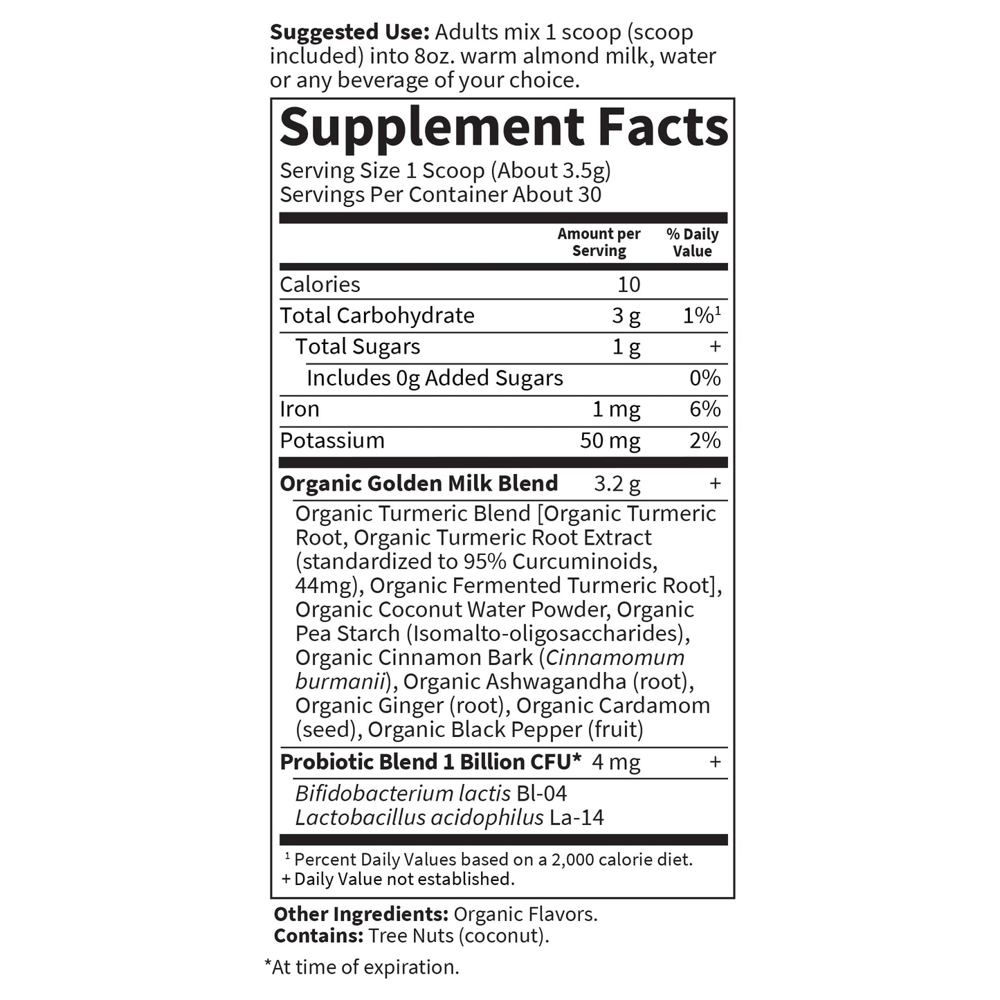 Garden of Life Organics Golden Milk Recovery & Nourishment Powder - 44mg Turmeric Curcumin (95% Curcuminoids), Ashwagandha - Organic Non-GMO Vegan & Gluten - Maple Wellness Supplements