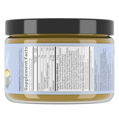 Garden of Life Organics Golden Milk Recovery & Nourishment Powder - 44mg Turmeric Curcumin (95% Curcuminoids), Ashwagandha - Organic Non-GMO Vegan & Gluten - Maple Wellness Supplements
