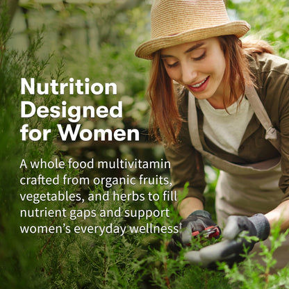 Garden of Life Organics Multivitamin for Women - Women's Once Daily Multi - Whole Food Multi with Iron, Biotin, Vegan Organic Womens Multivitamin - Maple Wellness Supplements