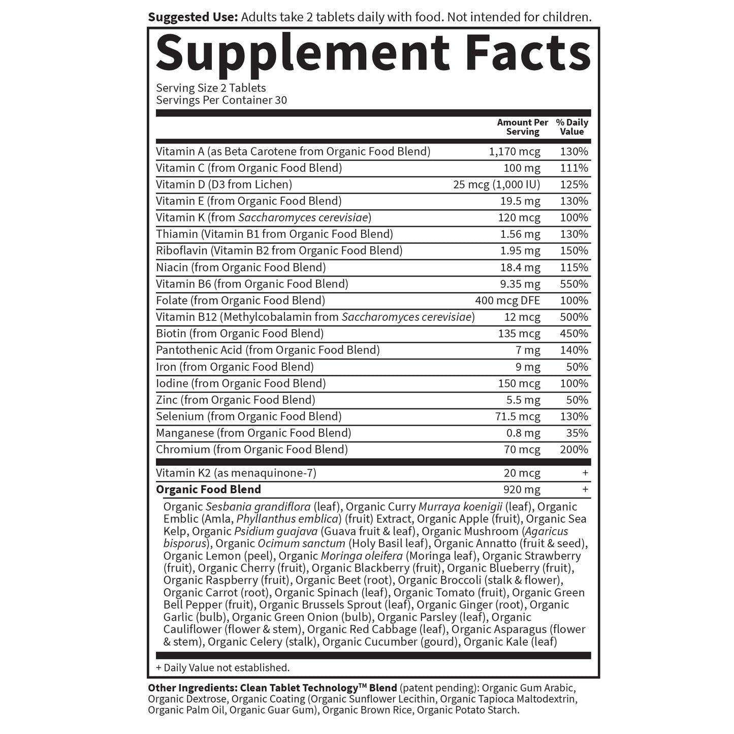 Garden of Life Organics Organic Multivitamin for Women - Womens Multi with Vitamin C, D, Folate, B6, B12, Biotin, Iron - Maple Wellness Supplements