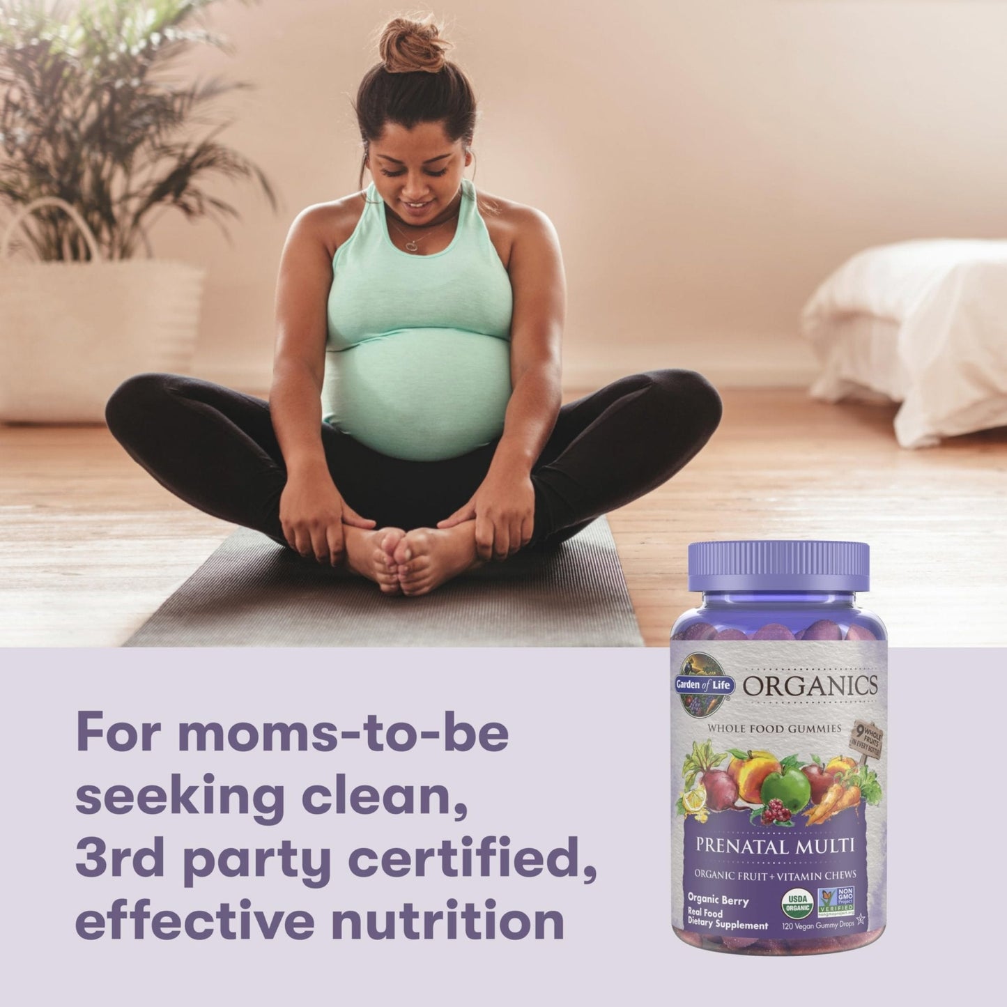 Garden of Life Organics Prenatal Gummies – Prenatal Vitamins for Women with Energy Metabolism Support & Healthy Fetal Development Support - Maple Wellness Supplements