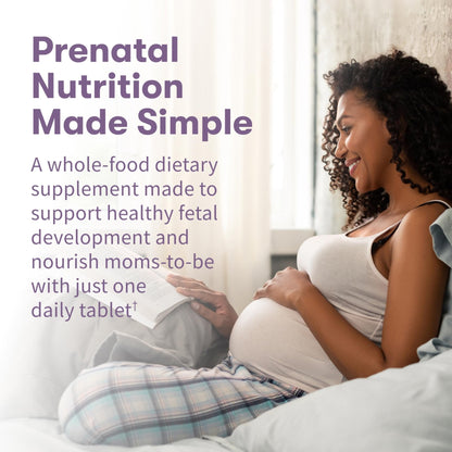 Garden of Life Organics Prenatal Vitamin: Folate for Energy & Healthy Fetal Development, Non-constipating Iron, Vitamin C, B6, B12, D3 – Organic, Non-GMO, Gluten-Free, Vegan, 30 Day Supply - Maple Wellness Supplements