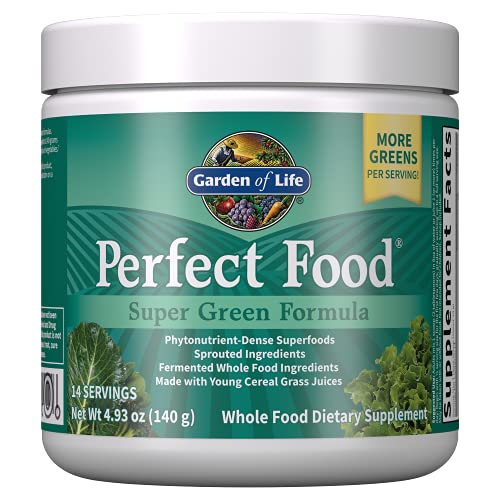 Garden of Life Perfect Food Super Green Formula - 14 Servings | 45 Superfoods, Greens - Maple Wellness Supplements