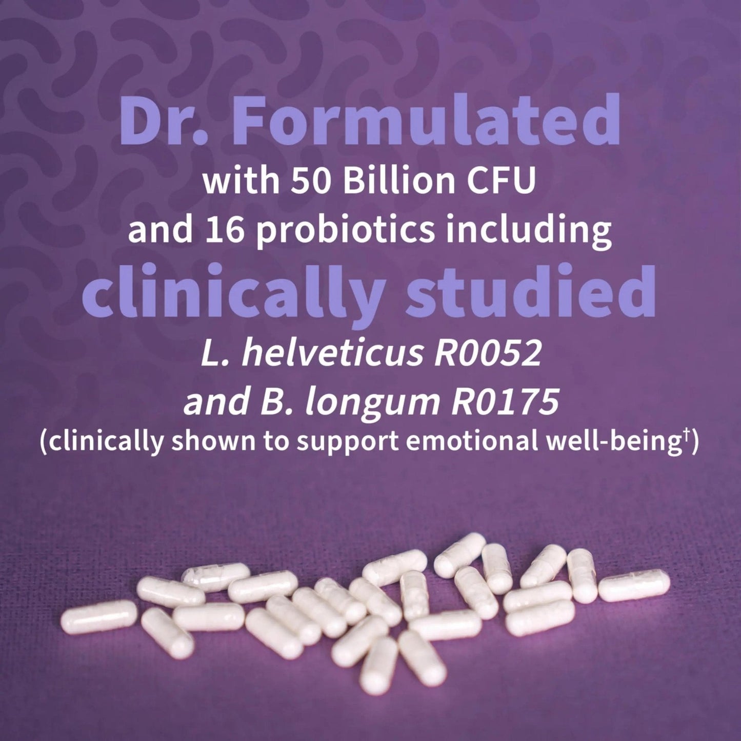Garden of Life Probiotics Mood+ Dr Formulated Acidophilus Probiotic Supplement - Promotes Emotional Well-Being, Relaxation and Digestive Balance - Ashwagandha for Stress Management, 60 Veggie Caps - Maple Wellness Supplements