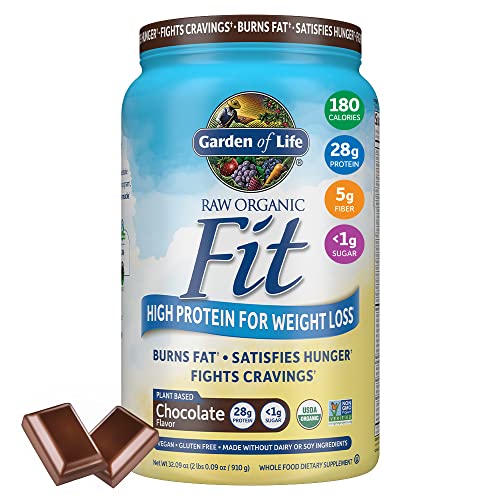 Garden of Life Raw Organic Fit Vegan Protein Powder Chocolate, 28g Plant Based Protein - Maple Wellness Supplements