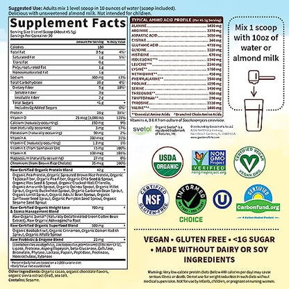 Garden of Life Raw Organic Fit Vegan Protein Powder Chocolate, 28g Plant Based Protein - Maple Wellness Supplements