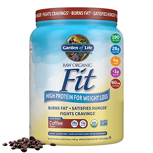 Garden of Life Raw Organic Fit Vegan Protein Powder Coffee, 28g Plant Based Protein - Maple Wellness Supplements