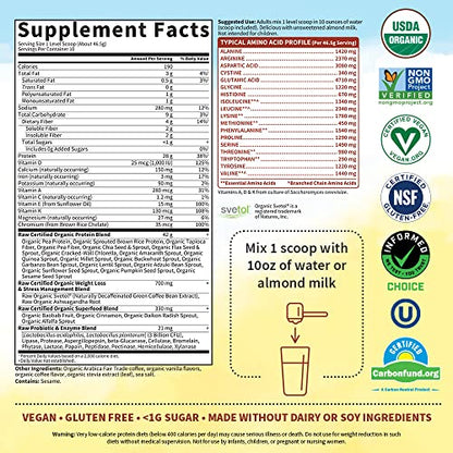 Garden of Life Raw Organic Fit Vegan Protein Powder Coffee, 28g Plant Based Protein - Maple Wellness Supplements