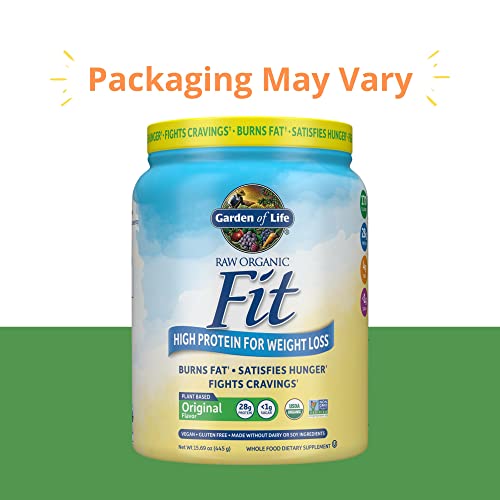 Garden of Life Raw Organic Fit Vegan Protein Powder Original, 28g Plant Based Protein - Maple Wellness Supplements