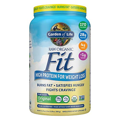 Garden of Life Raw Organic Fit Vegan Protein Powder Original, 28g Plant Based Protein - Maple Wellness Supplements