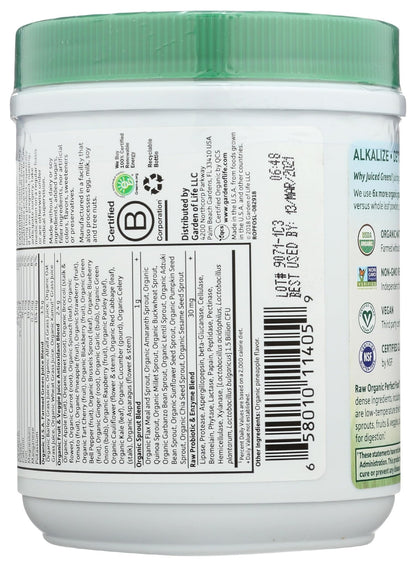 Garden of Life Raw Organic Perfect Food Green Superfood Juiced Greens Powder - Original Stevia-Free, 30 Servings, Non-GMO, Gluten Free Whole Food Dietary - Maple Wellness Supplements