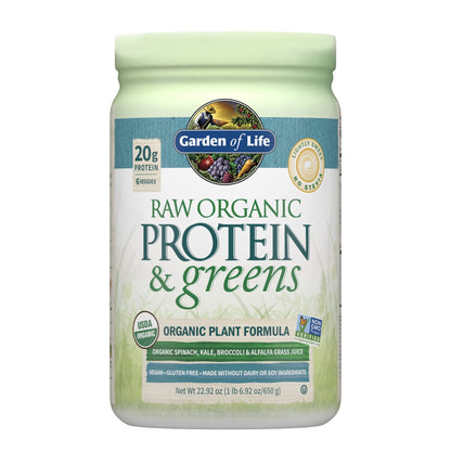 Garden of Life Raw Organic Protein & Greens Lightly Sweet, Vegan Protein Powder - Maple Wellness Supplements
