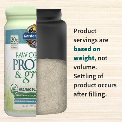 Garden of Life Raw Organic Protein & Greens Lightly Sweet, Vegan Protein Powder - Maple Wellness Supplements
