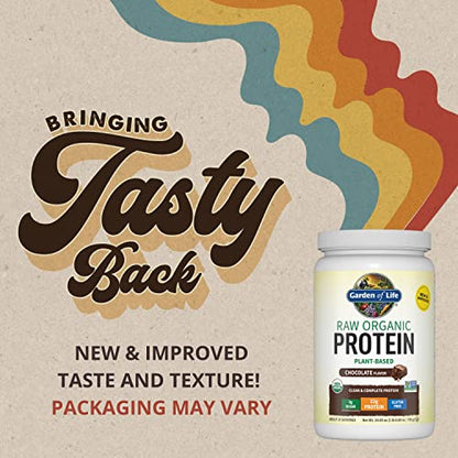 Garden of Life Vegan Protein Powder - 22g Raw Plant Protein, BCAAs, Probiotics - Maple Wellness Supplements