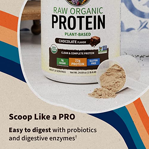 Garden of Life Vegan Protein Powder - 22g Raw Plant Protein, BCAAs, Probiotics - Maple Wellness Supplements