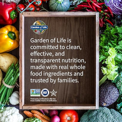 Garden of Life Zinc Supplements 30mg High Potency Raw Zinc and Vitamin C Multimineral Supplement, Vitamin Code Vitamins Trace Minerals & Probiotics - Maple Wellness Supplements