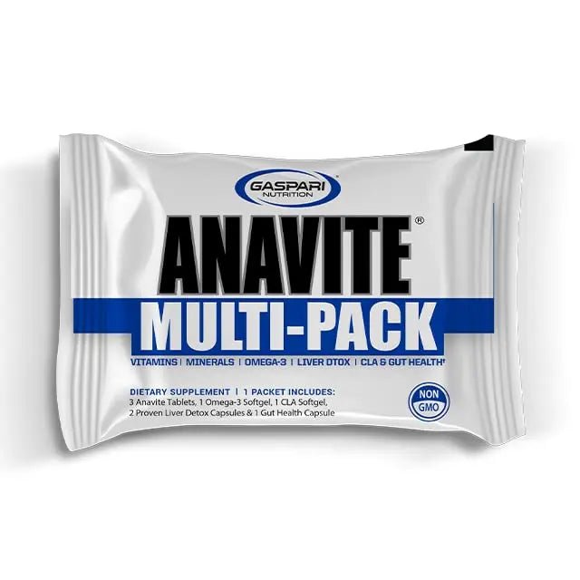 Gaspari Nutrition Anavite, Full Spectrum Multi-Vitamin Packs, Anavite Multivitamins, CLA, Omega 3s, Proven Gut, and Proven Liver Detox - Maple Wellness Supplements