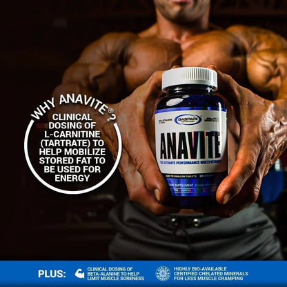 Gaspari Nutrition Anavite, Full Spectrum Multi-Vitamin Packs, Anavite Multivitamins, CLA, Omega 3s, Proven Gut, and Proven Liver Detox - Maple Wellness Supplements