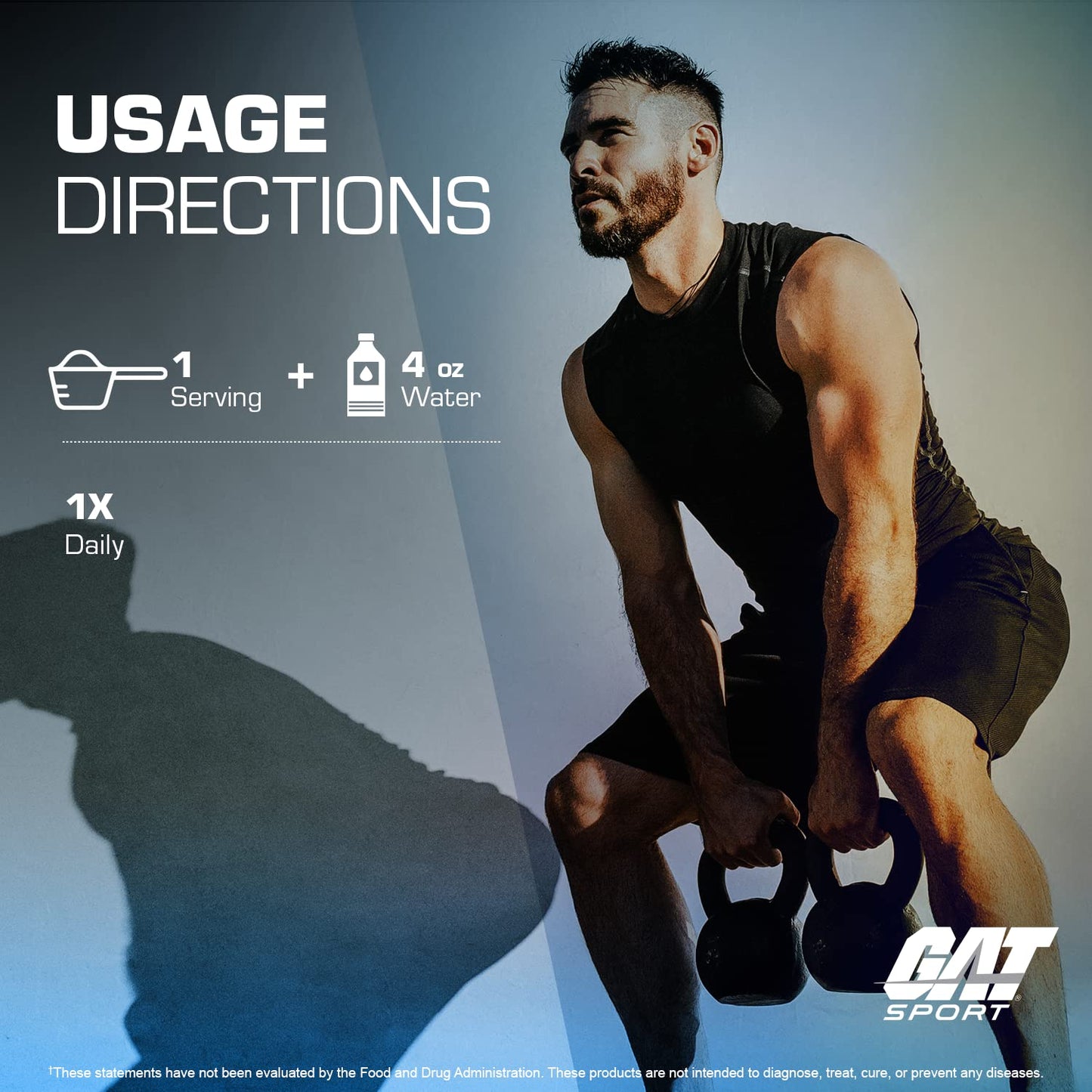 GAT SPORT Creatine Monohydrate Powder, 150 Grams, Strength, Brain Health, GLP1 Support Anti-oxidant, Endurance, for Men & Women, 1 Month Supply, Unflavored (30 Servings) - Maple Wellness Supplements