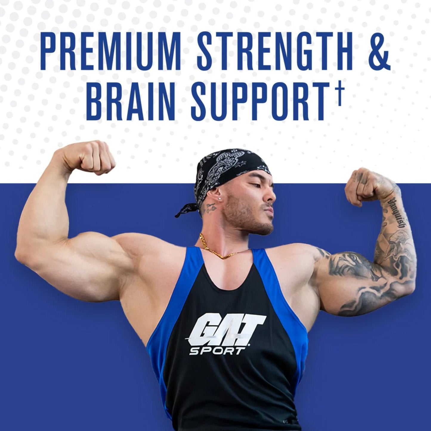 GAT SPORT Pro Creatine Capsules, Strengh, Wellness, Brain Health, Enhanced Absorption, 5 Grams, 150 Veggie Capsules - Maple Wellness Supplements