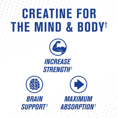 GAT SPORT Pro Creatine Capsules, Strengh, Wellness, Brain Health, Enhanced Absorption, 5 Grams, 150 Veggie Capsules - Maple Wellness Supplements