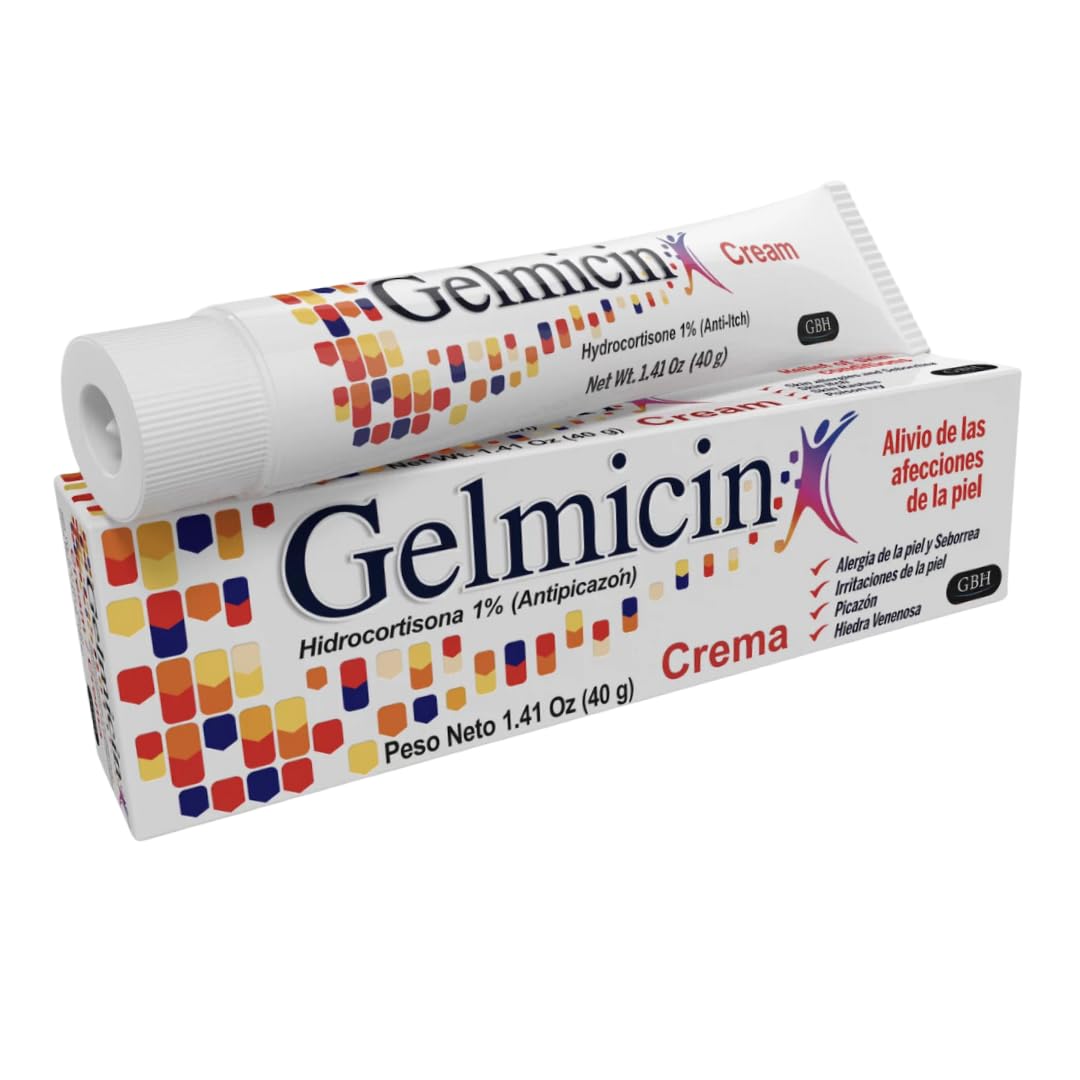 Gelmicin Cream 40g Skin Allergies, Skin Itch, Skin Rashes, Poison Ivy Relief- Contains 1.41 oz - Maple Wellness Supplements