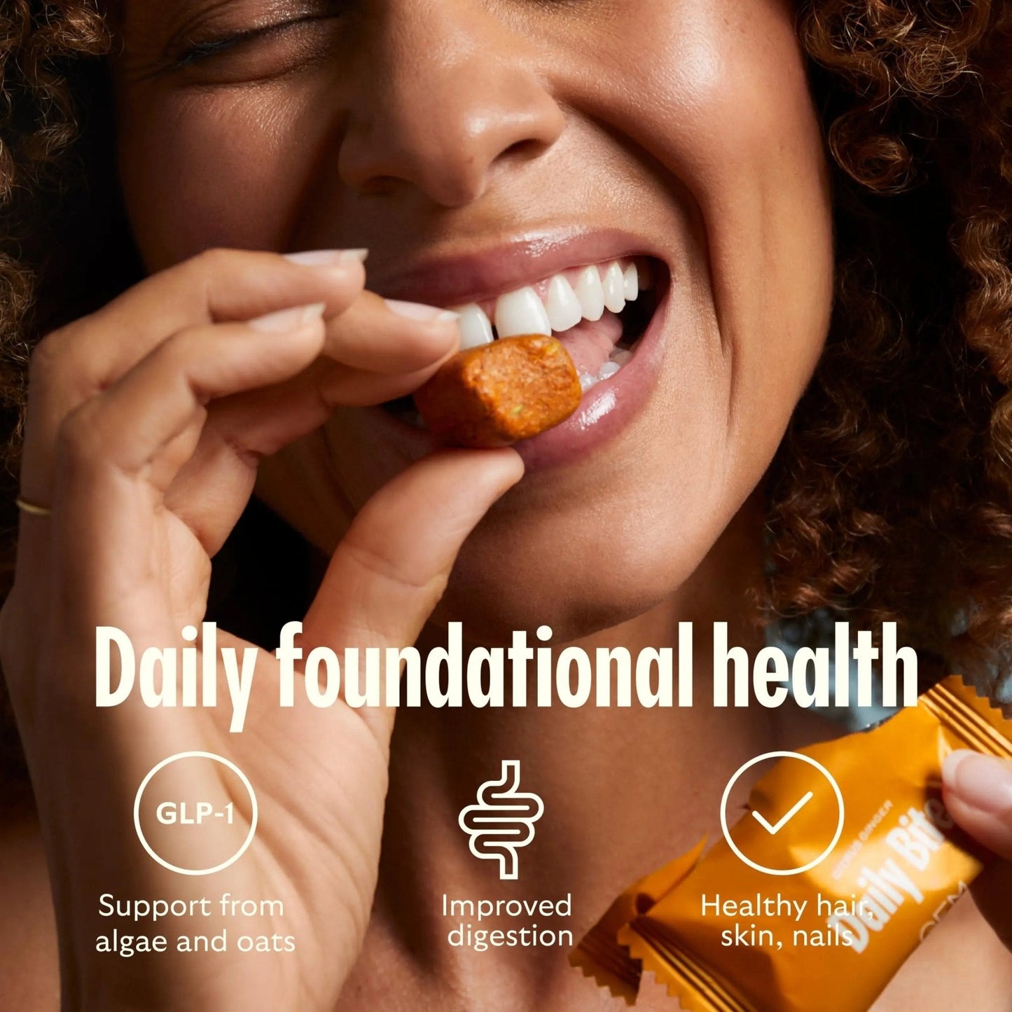 GEM Daily Bite for Women & Men, with 20+ Vitamins, Minerals & Superfoods Like Zinc, Vitamin D, B-Complex, K, Turmeric, Fiber & Prebiotics - Maple Wellness Supplements