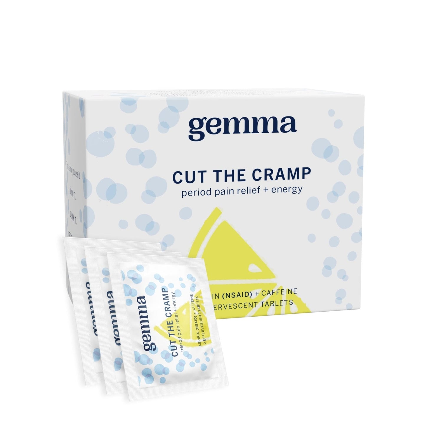 Gemma Cut The Cramp - Fast Menstrual Cramp & Period Pain Relief - Multi-Symptom Formula Treats Menstrual Cramps, Fatigue, Bloating, Headache in 15 Minutes - Maple Wellness Supplements