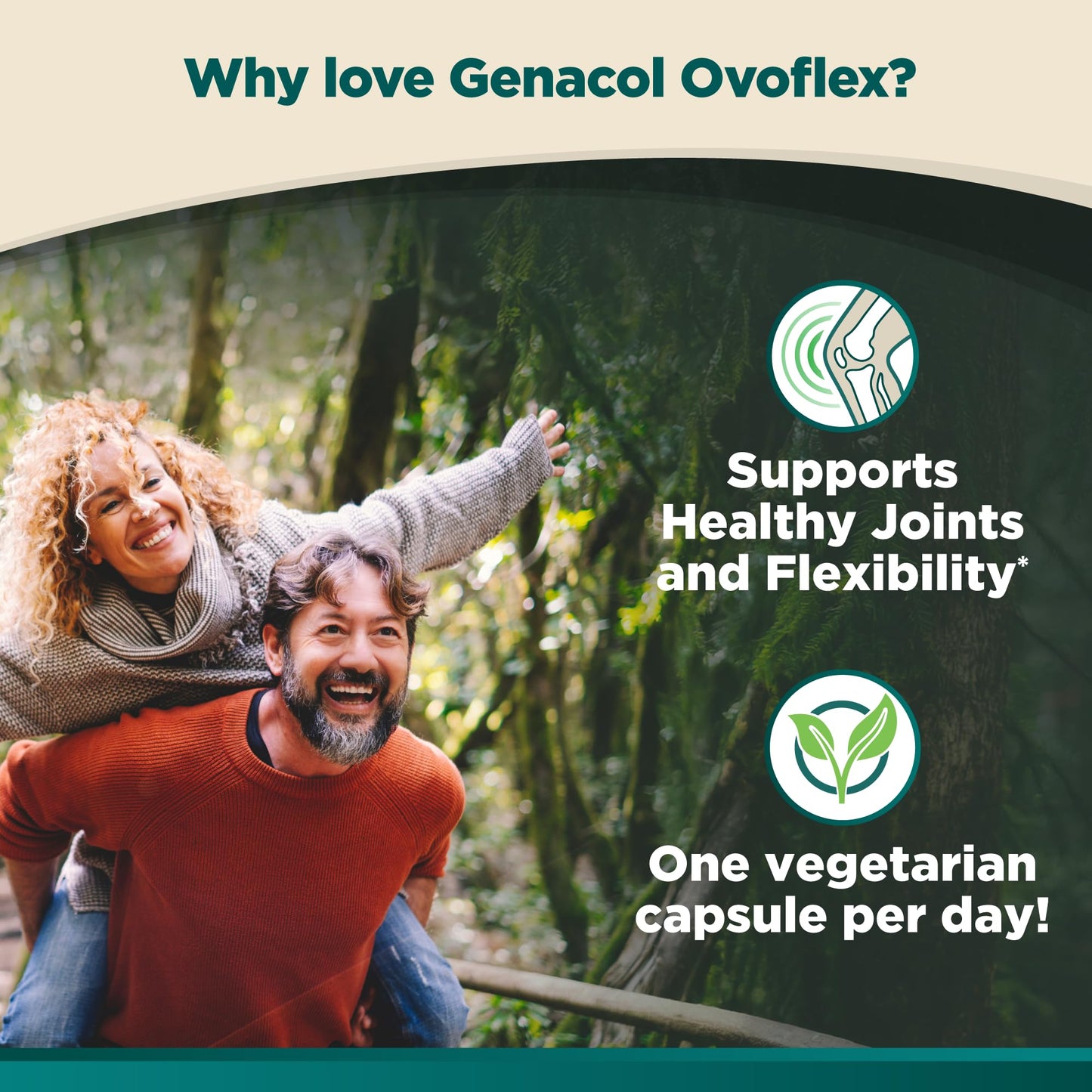 Genacol Ovoflex – Natural Eggshell Membrane Supplement, Support Healthy Joints & Flexibility, Vegetarian Solution for Joint Care, Results in 7 Days, Value Pack, 60 Capsules (60-Day Supply) - Maple Wellness Supplements