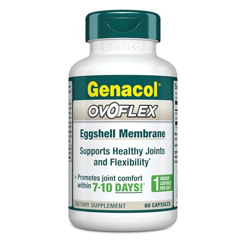 Genacol Ovoflex – Natural Eggshell Membrane Supplement, Support Healthy Joints & Flexibility, Vegetarian Solution for Joint Care, Results in 7 Days, Value Pack, 60 Capsules (60-Day Supply) - Maple Wellness Supplements