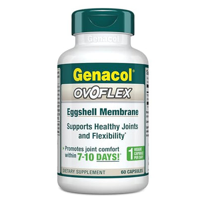Genacol Ovoflex – Natural Eggshell Membrane Supplement, Support Healthy Joints & Flexibility, Vegetarian Solution for Joint Care, Results in 7 Days, Value Pack, 60 Capsules (60-Day Supply) - Maple Wellness Supplements