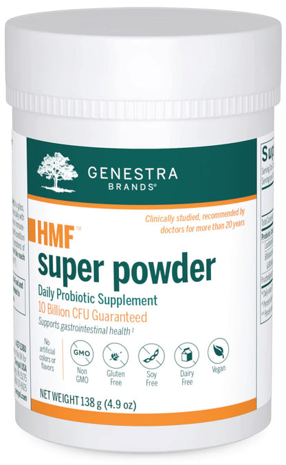 Genestra Brands HMF Super Powder | Probiotic Formula to Support Healthy Gut Flora | 4.9 Oz - Maple Wellness Supplements