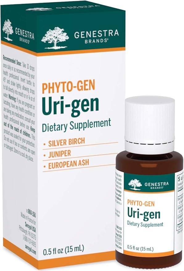 Genestra Brands Uri-gen | Silver Birch, Juniper, and European Ash Herbal Supplement | 0.5 fl. oz. - Maple Wellness Supplements