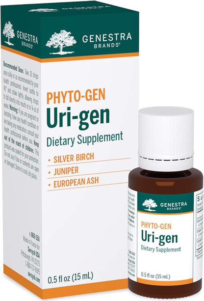 Genestra Brands Uri-gen | Silver Birch, Juniper, and European Ash Herbal Supplement | 0.5 fl. oz. - Maple Wellness Supplements
