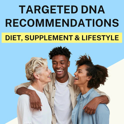 Genetic Methylation Test Kit & MTHFR Testing Kit | 370+ DNA Reports Including MTHFR Gene Variants, COMT, Folate, B12, Riboflavin, Choline, Glucose, Keto Diet | Supplement & Diet Recommendations - Maple Wellness Supplements