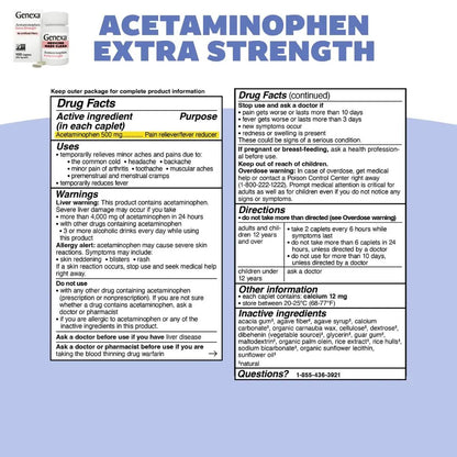 Genexa Kids & Adults Clean Acetaminophen Combo | Family Pain & Fever Bundle | Dye Free, 0% Artificial Additives | Vegan & Non-GMO | Medicine Made Clean | Ages 2-11, 12+ (2 Pack) - Maple Wellness Supplements