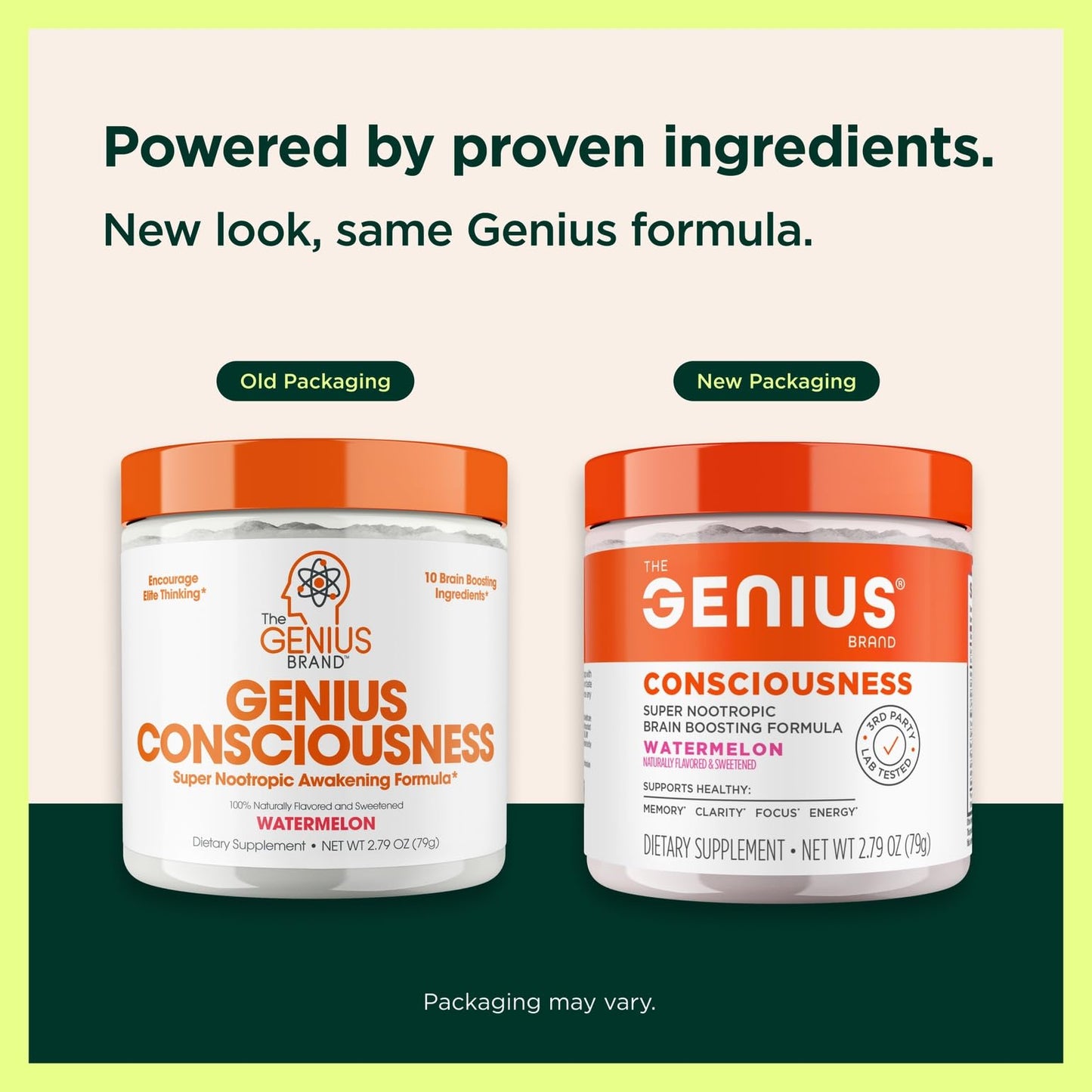 Genius Consciousness - Premium Nootropic Powder for Focus, Memory & Mental Clarity - AlphaSize, NeuroFactor, Lion’s Mane & Dynamine - Natural Brain Booster for Studying, Work & Creativity – Watermelon - Maple Wellness Supplements
