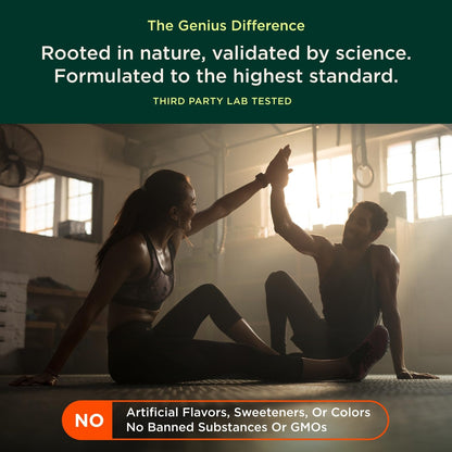 Genius Consciousness - Premium Nootropic Powder for Focus, Memory & Mental Clarity - AlphaSize, NeuroFactor, Lion’s Mane & Dynamine - Natural Brain Booster for Studying, Work & Creativity – Watermelon - Maple Wellness Supplements