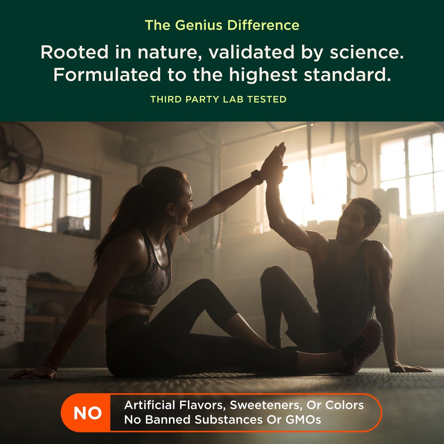 Genius Joy, Nootropic Mood Enhancer Supplement - Support Cognitive Health, Enhance Mood & Neural Function with Brain Boosting L-Theanine, Panax Ginseng & SAM-e - Organic, Non-GMO, & Gluten-Free - Maple Wellness Supplements