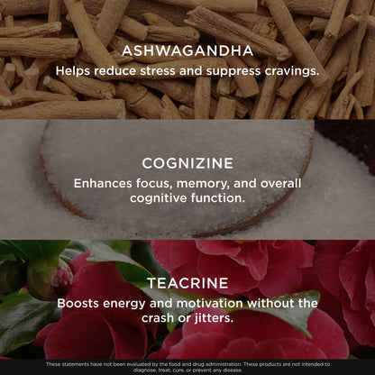 Genius Thermogenic Fat Burner, 60 Diet Veggie Pills - Weight Loss & Metabolism Supplement, Appetite Suppressant & Energy Booster - Caffeine-Free Nootropic Focus & Brain Boost - Ashwagandha & TeaCrine - Maple Wellness Supplements