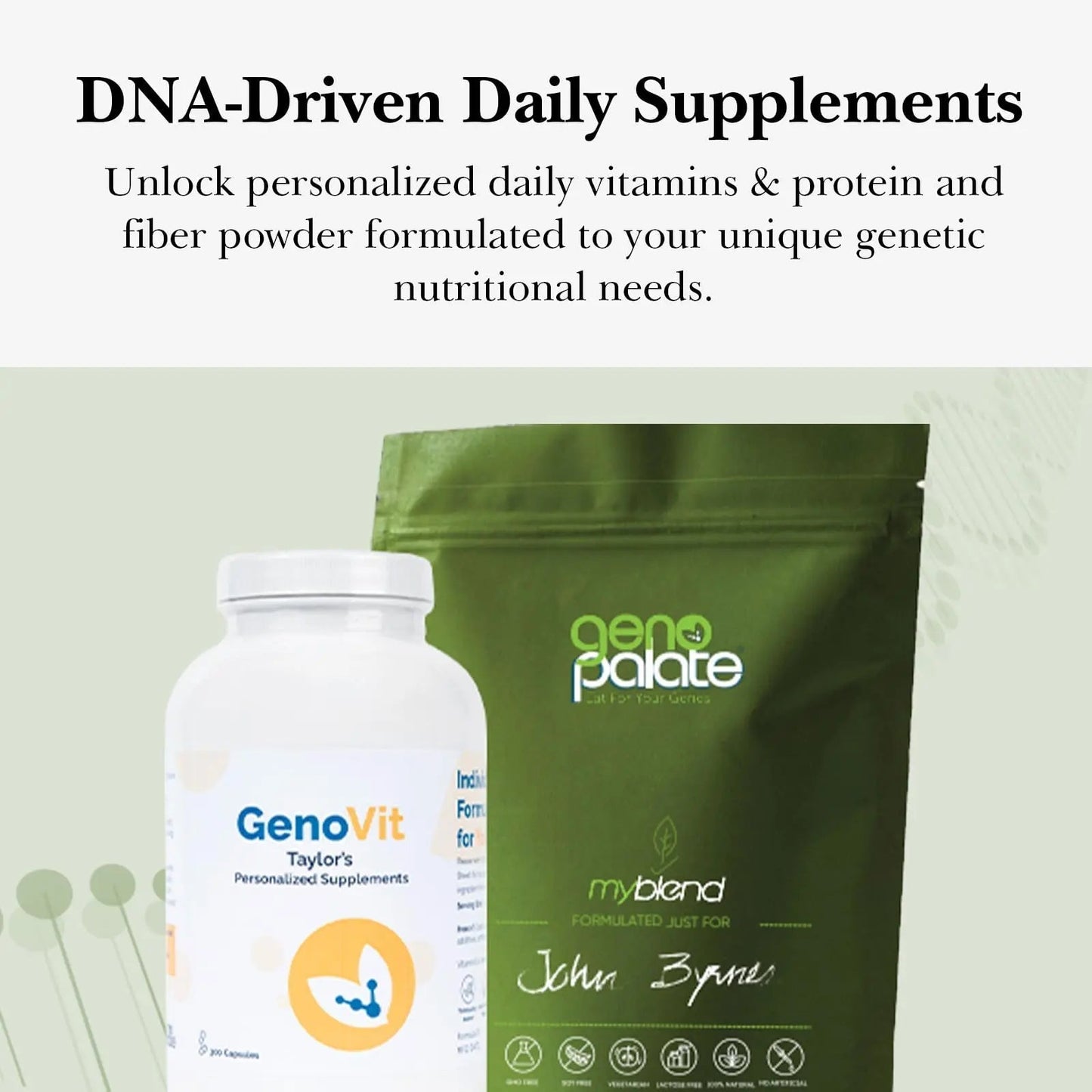 GenoPalate Nutrition DNA Test Kit | 100+ Optimal Foods & Tailored Diet | Genetic Health Report & Personalized Wellness | Macro & Micronutrient Recommendations | Stress & Eating Insights - Maple Wellness Supplements