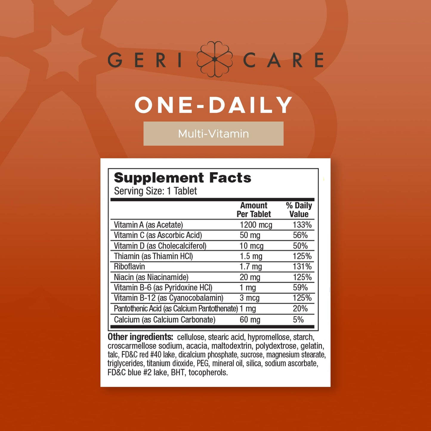 GeriCare One-Daily Multi-Vitamin & One-Daily Multi-Vitamin + Minerals Bundle – Complete Daily Nutritional Support with Essential Minerals for Energy - Maple Wellness Supplements
