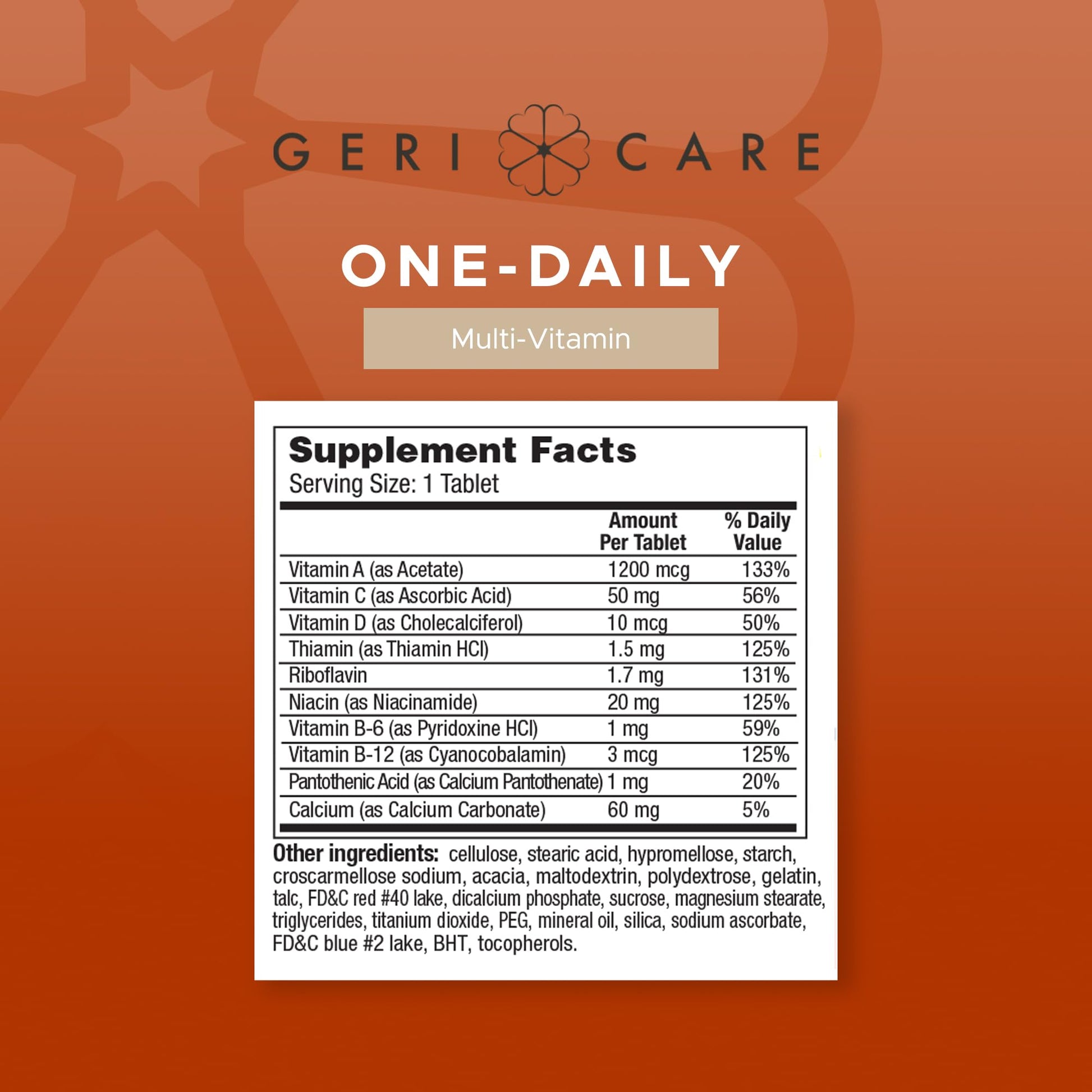 GeriCare One-Daily Multi-Vitamin & One-Daily Multi-Vitamin + Minerals Bundle – Complete Daily Nutritional Support with Essential Minerals for Energy - Maple Wellness Supplements