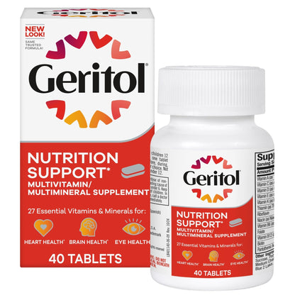 Geritol, Multivitamin Supplement, Contains B-Vitamins, Antioxidants, Vitamins C, E & D and Iron, 26 Essential Vitamins and Minerals, Gluten-Free - Maple Wellness Supplements