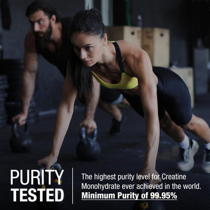 German Creatine - Micronized Creatine Monohydrate Powder, 99.99% Pure Creapure for Muscle Growth, Strength & Performance, Supports Muscle Recovery, 3rd Party Tested - Maple Wellness Supplements