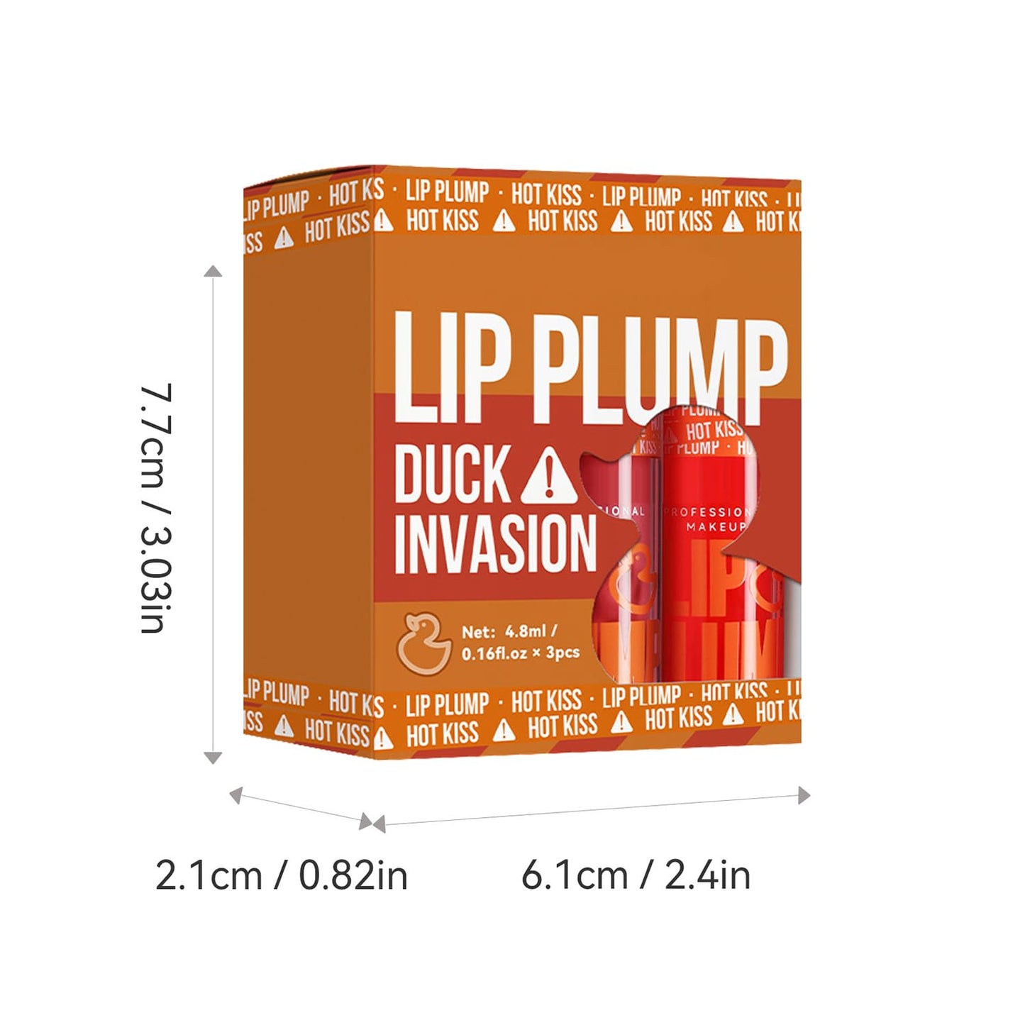 GHFCZOO 3 Colors Duck Lip Plumper Gloss, Hydrating Glitter Shine Primer Lip Tint, Non-Sticky Korean Plumping Lip Oil, Moisturizing Tinted Lip Balm for Sexy, Glossy Lips (Set A, 3pcs/set) - Maple Wellness Supplements